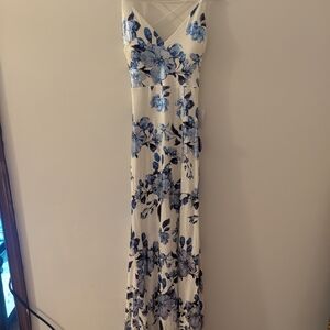 Windsor Blue Floral Maxi Dress